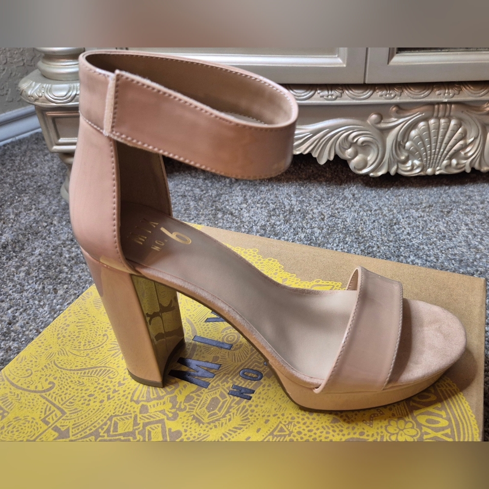 Mix No. 6 Nude Block Heel Sandals